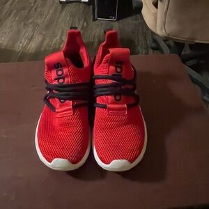 Adidas Women’s Red and Black Sneakers